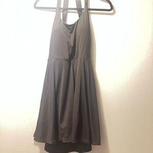 HALARA Black halter workout jumpsuit